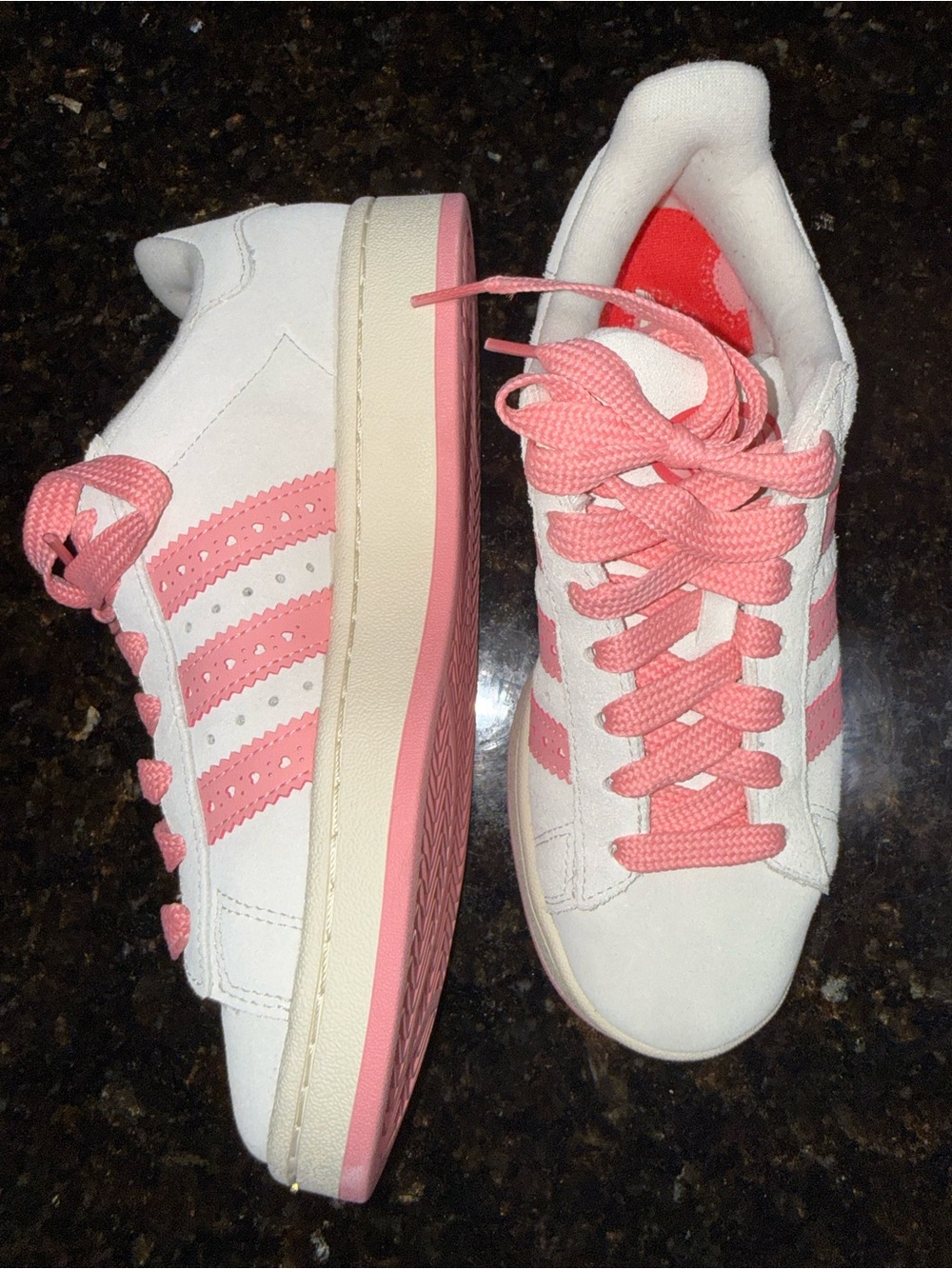 Adidas Campus 00s Valentine’s Day GS Cream Pink JS3522 6Y New No Box